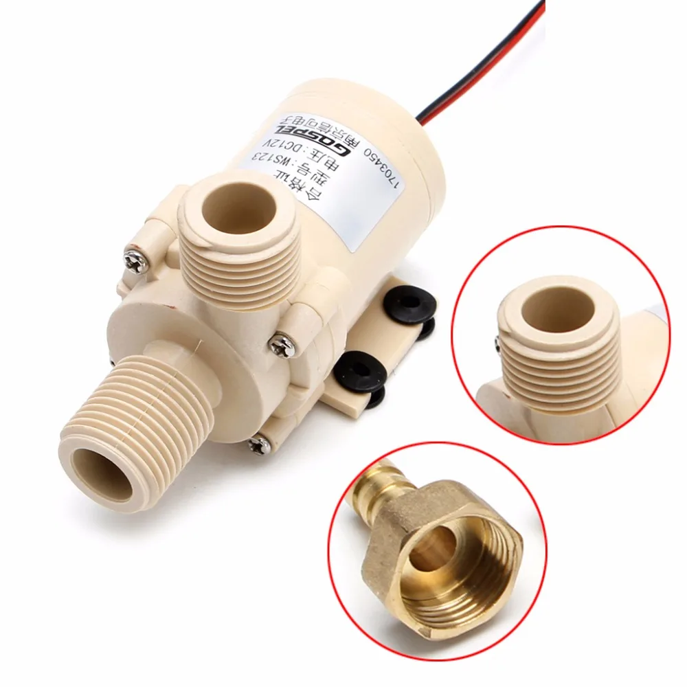 DC 12V Солнечный погружной насос горячей/охлаждающей воды циркуляционный 212 градусов F бесщеточный двигатель насосы высокого давления