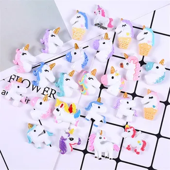 

Toy Colorful Unicornio Creamy Charms for Slime Kit Slime Accessories Diy Accessories Resin Plastic Material Plasticine Tool