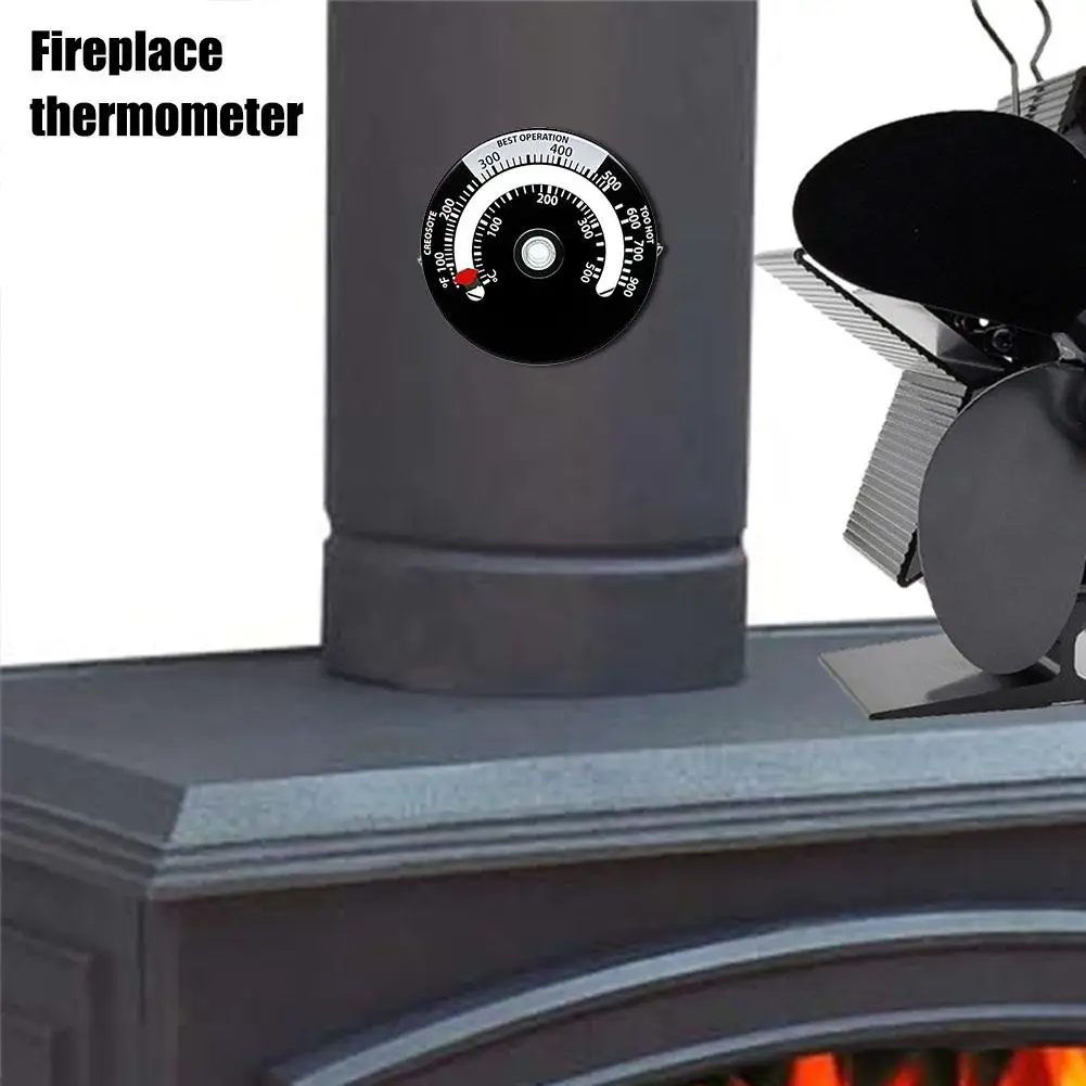 Магнитная плита термометр вентилятор для камина термометр с большим дисплеем приготовления пищи датчик температуры инструмент