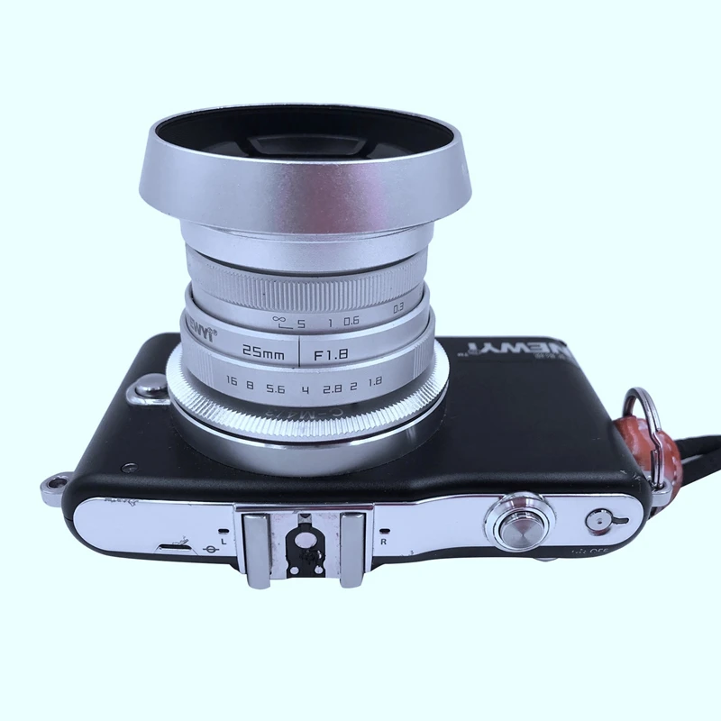ABKT-Newyi 25 мм F/1,8 Cctv Мини объектив для Mft крепление Mirro камера и Бленда адаптер 7 в 1 комплект