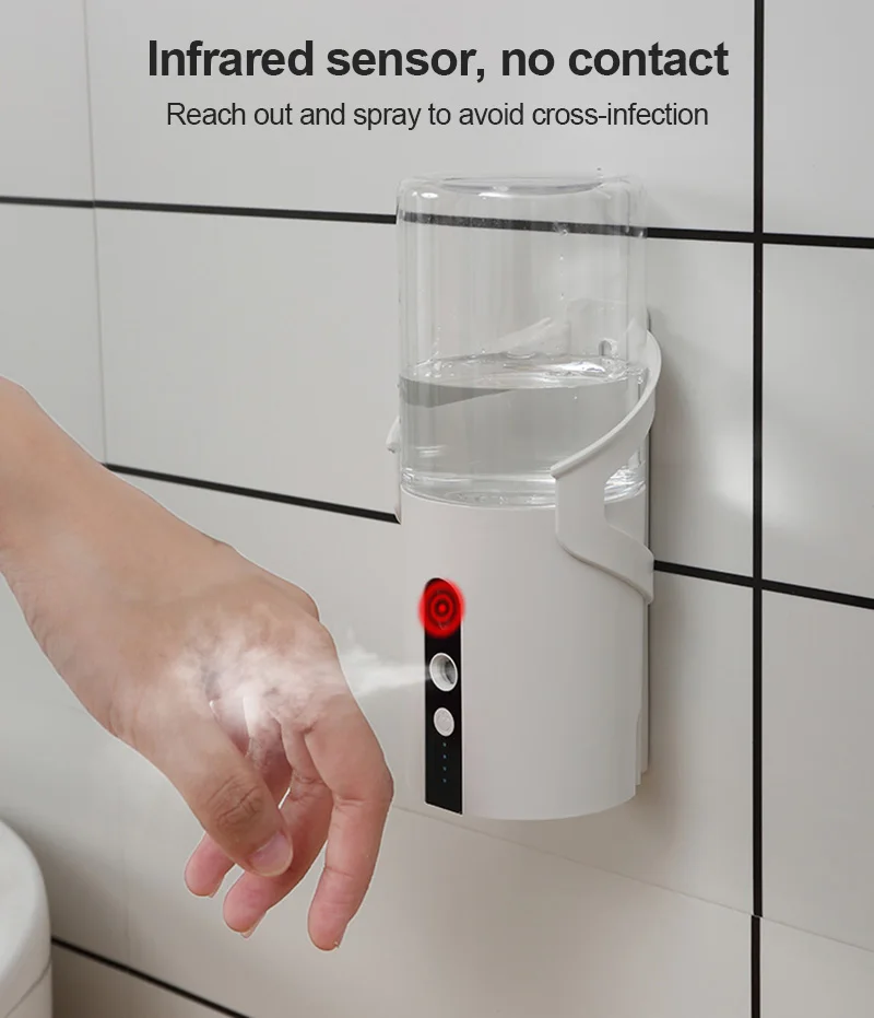 

320ML Automatic Liquid Soap Dispenser Induction Smart Sensor Soap Dispensador Touchless Alcohol Dispenser For Kitchen Bathroom
