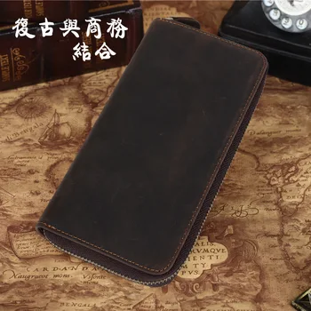 

sale of cattle long crazy horse leather wallet restoring ancient ways men leather business purse leather zipper wallet