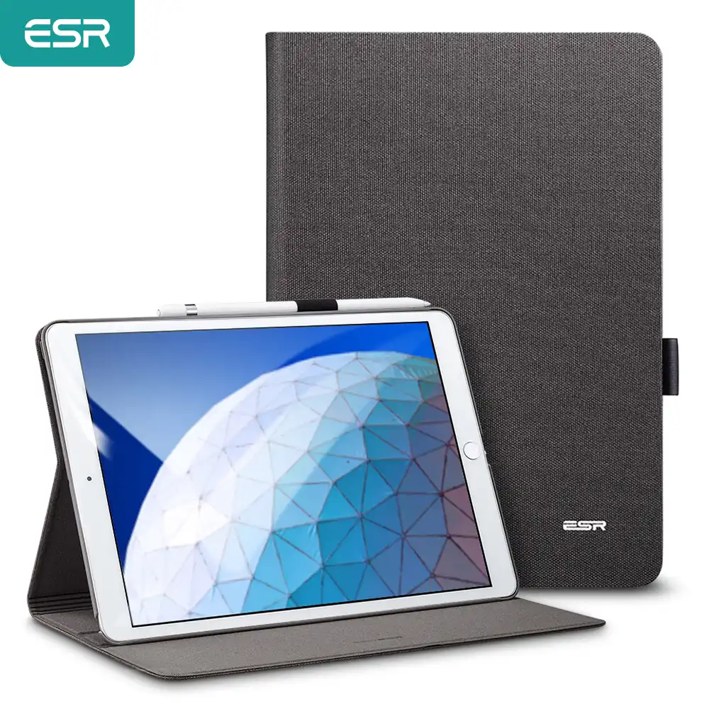 Esrケースipadのエア3 19シンプルさオックスフォード布puレザー鉛筆ホルダーipadの空気3 19 10 5 タブレット 電子書籍 ケース Aliexpress