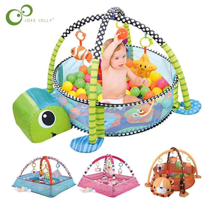 3 In 1 Mat For Children Turtle Educational Mat Crawling Blanket Infant