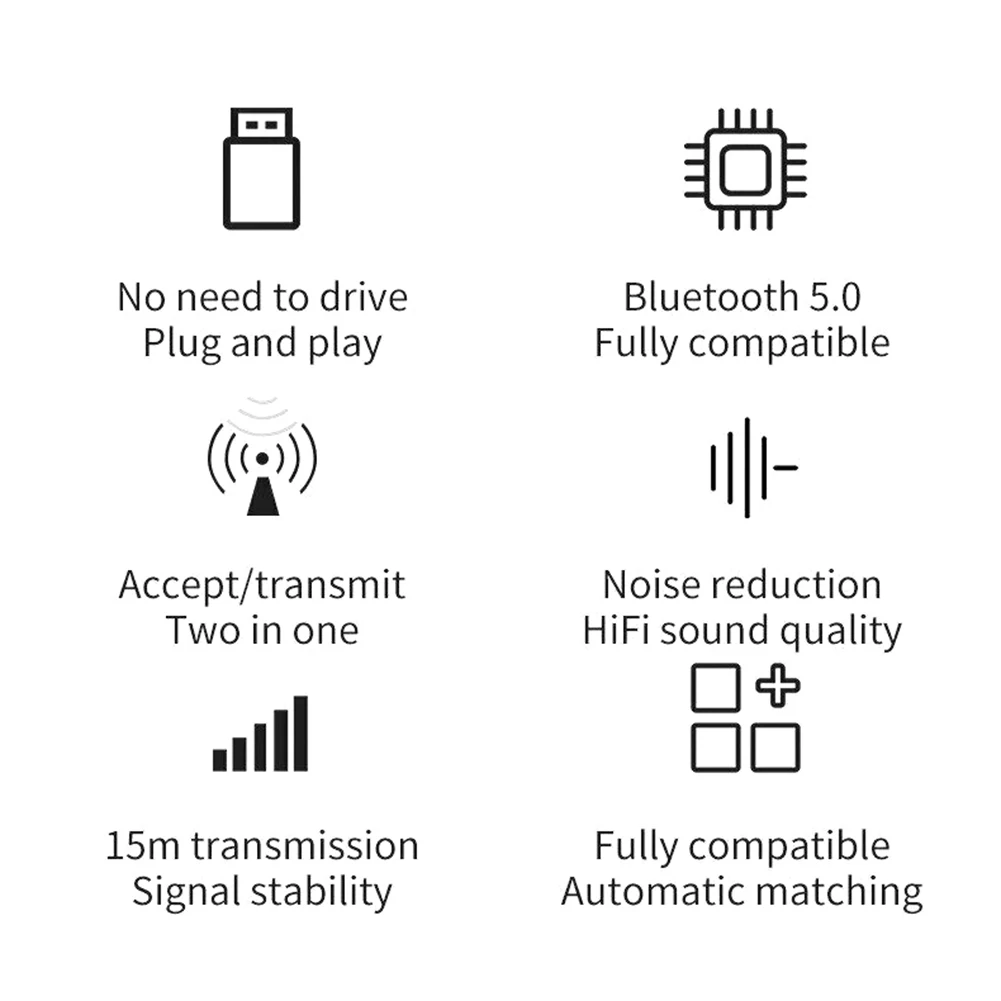 3,5 мм AUX соединение через usb и беспроводное, через Bluetooth 5,0 передатчик музыкальный приемник адаптер