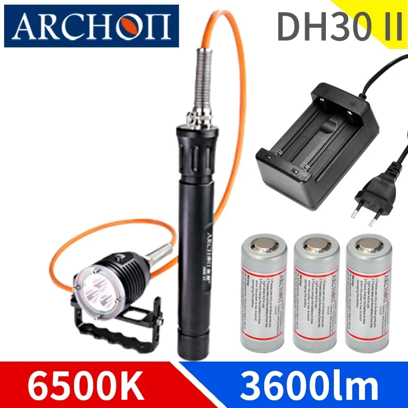 Torcia Subacquea, Torcia LED Potente Immersione Professionale Torcia