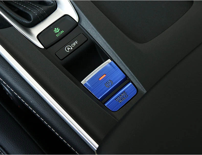 Автомобильный Центральный электронный ручной тормоз Авто H кнопки отделка левой боковой крышки наклейка для Honda Accord аксессуары для интерьера