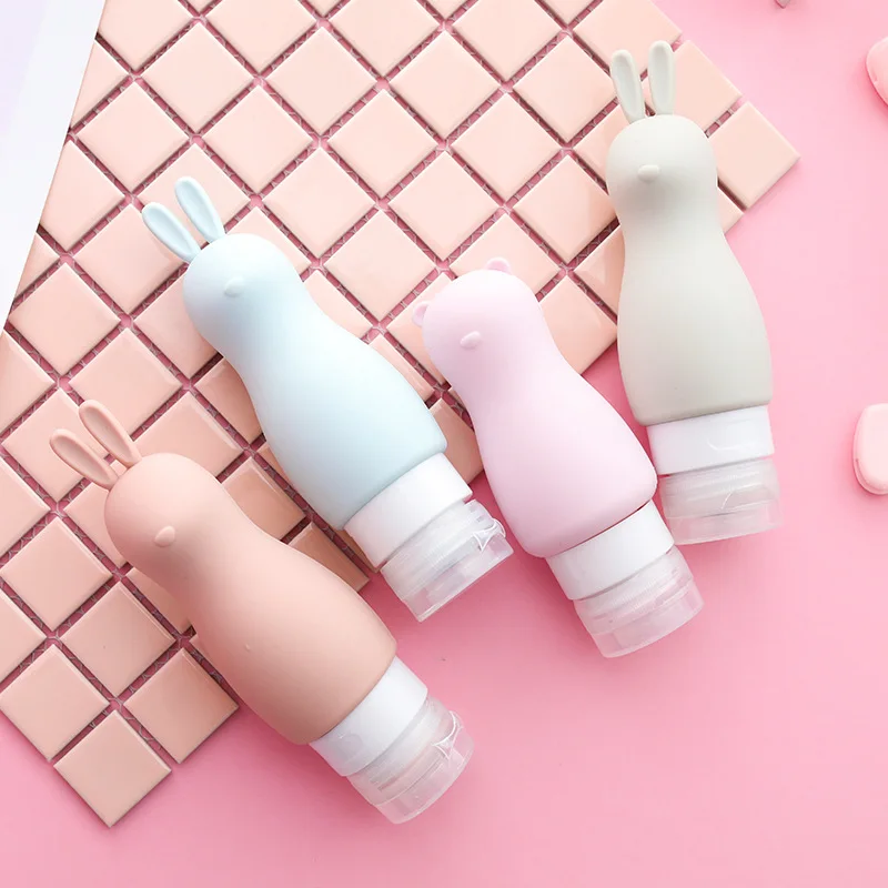 Bottle Container-Tube Storage Travel-Accessories Squeeze Silicone Cute Refillable Animal