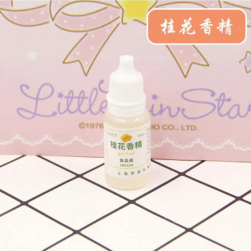 Osmanthus 10 мл Фруктовый Цветочный вкус съедобный ароматизатор эссенция практичный DIY ремесло пищевой вкус для слизи Хрустальная грязь ручной работы поставки слаймов - Color: Osmanthus