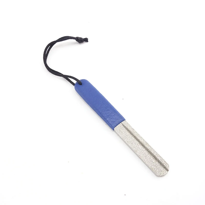 

Fishhook Sharpener Double Side Single Dual Grooves Diamond File With Handle Fishing Hook Sharpening Tool Accessory