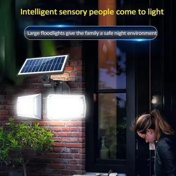 

Wireless IP65 Waterproof PIR Motion Sensor Light PIR Hj4 For Street Third Mode 42LED/80COB Solar Wall Lamp Outdoor Garden Yard