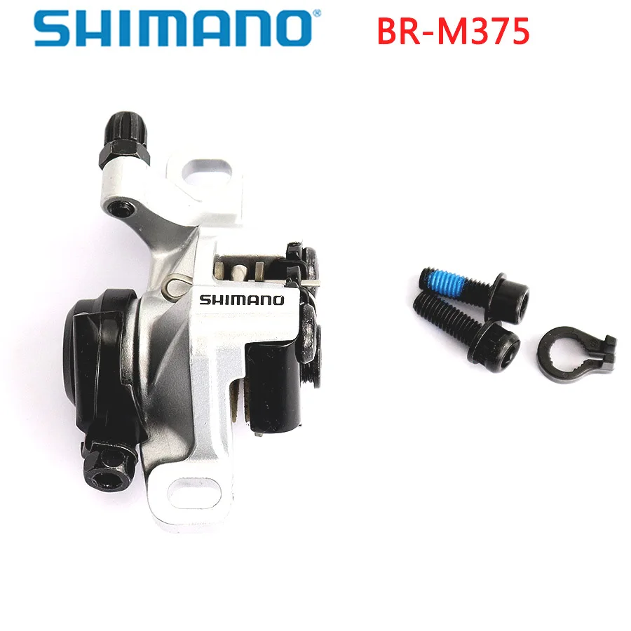 Механические дисковые тормозные суппорты Shimano BR-M375 для Acera Alivio Deore с резиновыми накладками, аксессуары для горного велосипеда Shimano