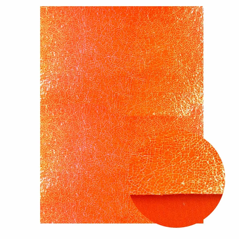 QIBU ткань из искусственной кожи оранжевые блестящие аксессуары из искусственной кожи DIY бант для волос материалы сумки ручной работы украшения для дома ткань - Цвет: 03