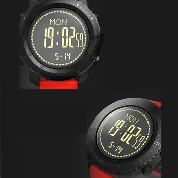 

Outdoor Smart Watch Waterproof Pedometer Compass Barometer EL Back-light Wearable Devices Stainless Steel Accessory