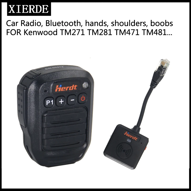 XIERD micrófono de mano Bluetooth es adecuado para TK-8180, TK-8100, TK-862 TM274 TM471 altavoz de micrófono inalámbrico para radio de coche