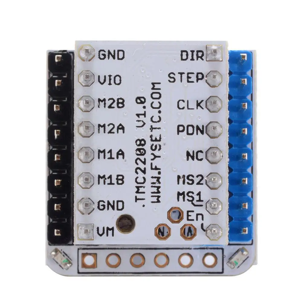 TMC2208 V1.0 Драйвер шагового двигателя+ модуль тестера с штабелируемыми заголовками TE946 R20