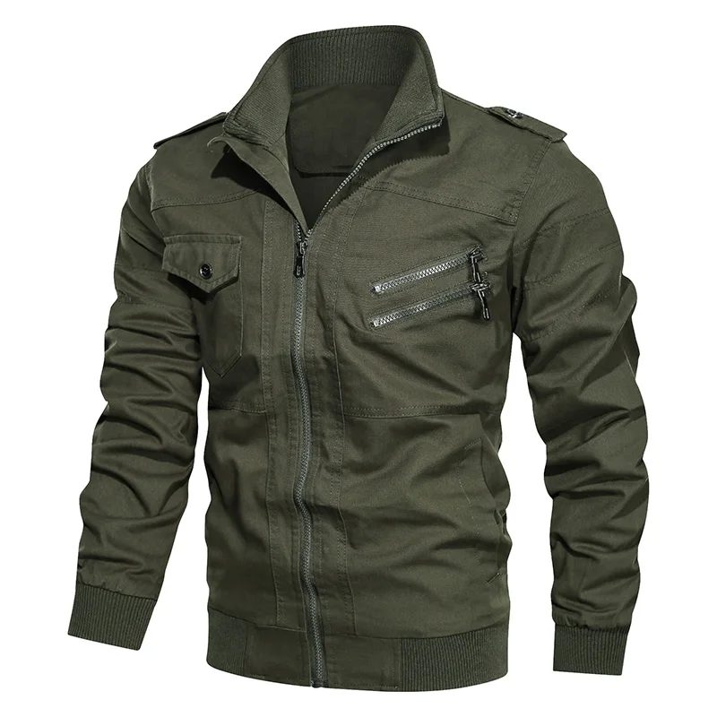 Army Green ReFire gear зимняя теплая Военная Тактическая Военная Мужская куртка полёт Мульти Карманы пилот Бомбер куртка мужская Осенняя Повседневная карго пальто - Цвет: Army Green