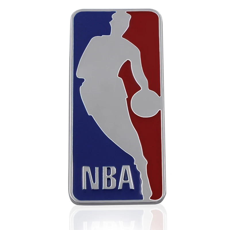 Silver 1 шт. 3D Металлическая Автомобильная крутая декоративная наклейка NBA Air Jordan модифицированный металлический логотип для автомобиля Jordan стерео автомобильные Палочки наклейка s - Название цвета: Silver