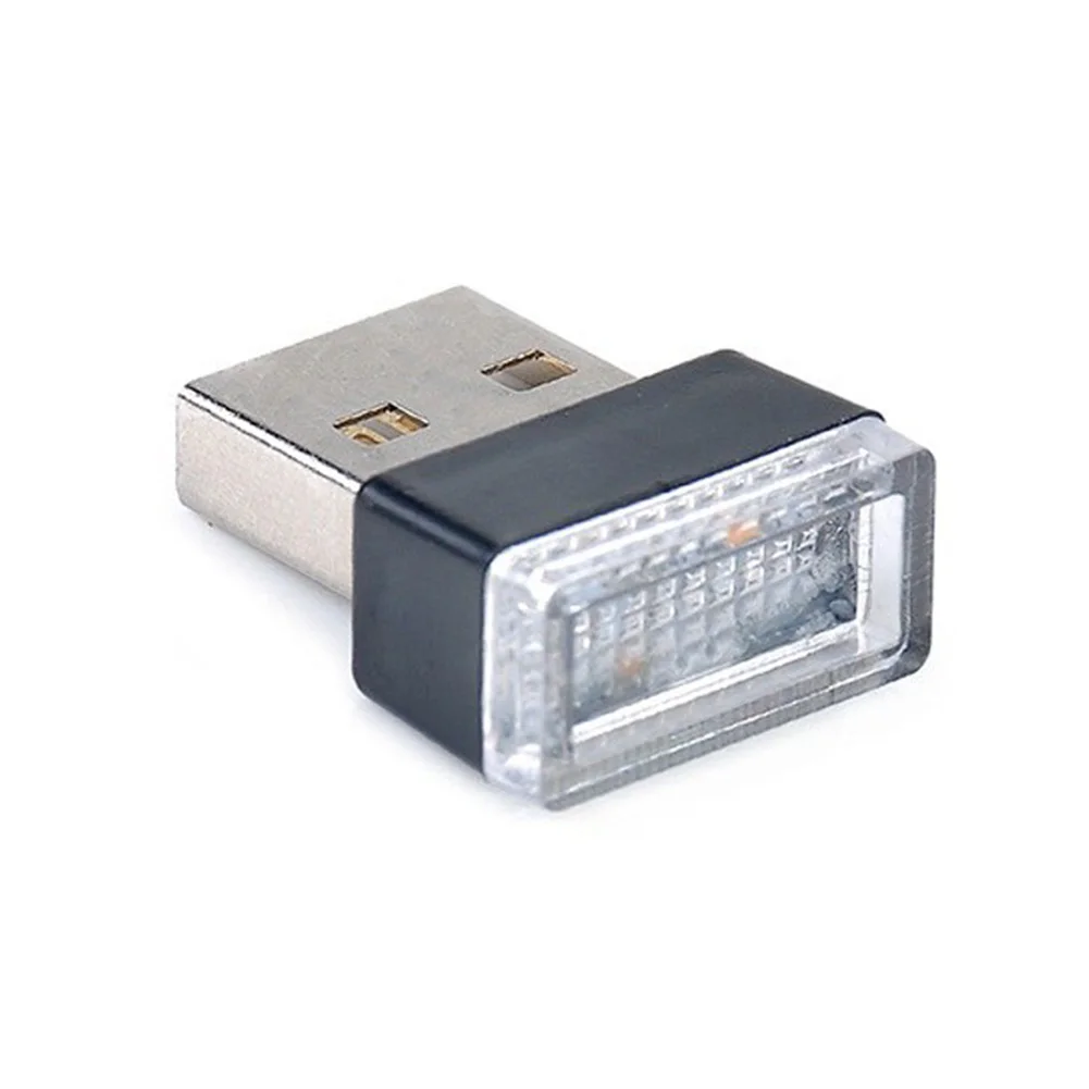 Портативный USB СВЕТОДИОДНЫЙ ночной Светильник для салона автомобиля с внешней атмосферой, декоративная лампа
