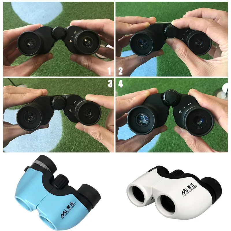 Children Telecope HD Mini 6x18 Zoom Binoculars Long Range 1000m Folding Pocket Optical Power Telescope for Hunting Camping Trave