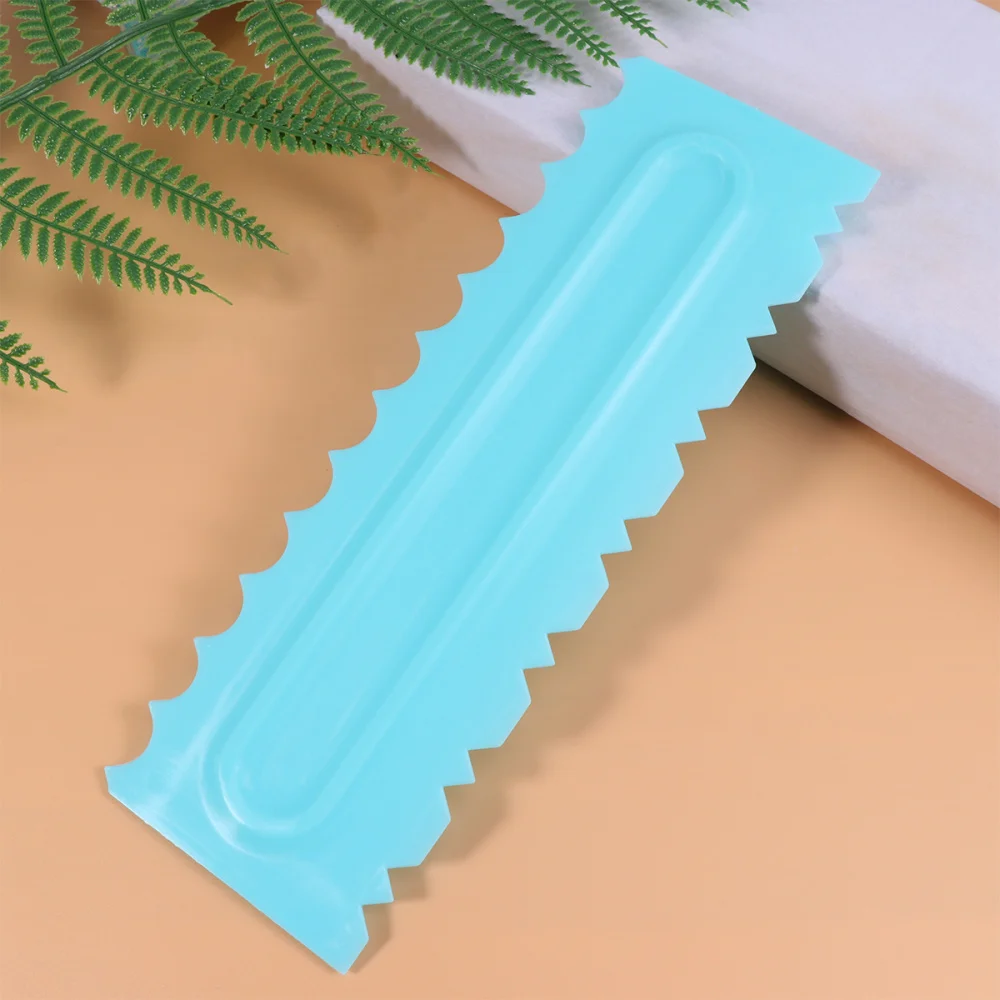 Cake Scraper Plastic Pastry Icing Cream Mousse Comb for Bakery Kitchen