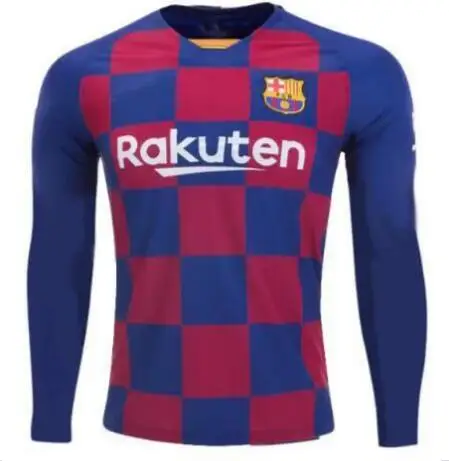 Barcaed футболка с длинным рукавом для футбола F. DE JONG GRIEZMANN MESSI SUAREZ ARTHUR COUTINHO VIDAL I. RAKITIC футбол DHL корабль - Цвет: shirt10