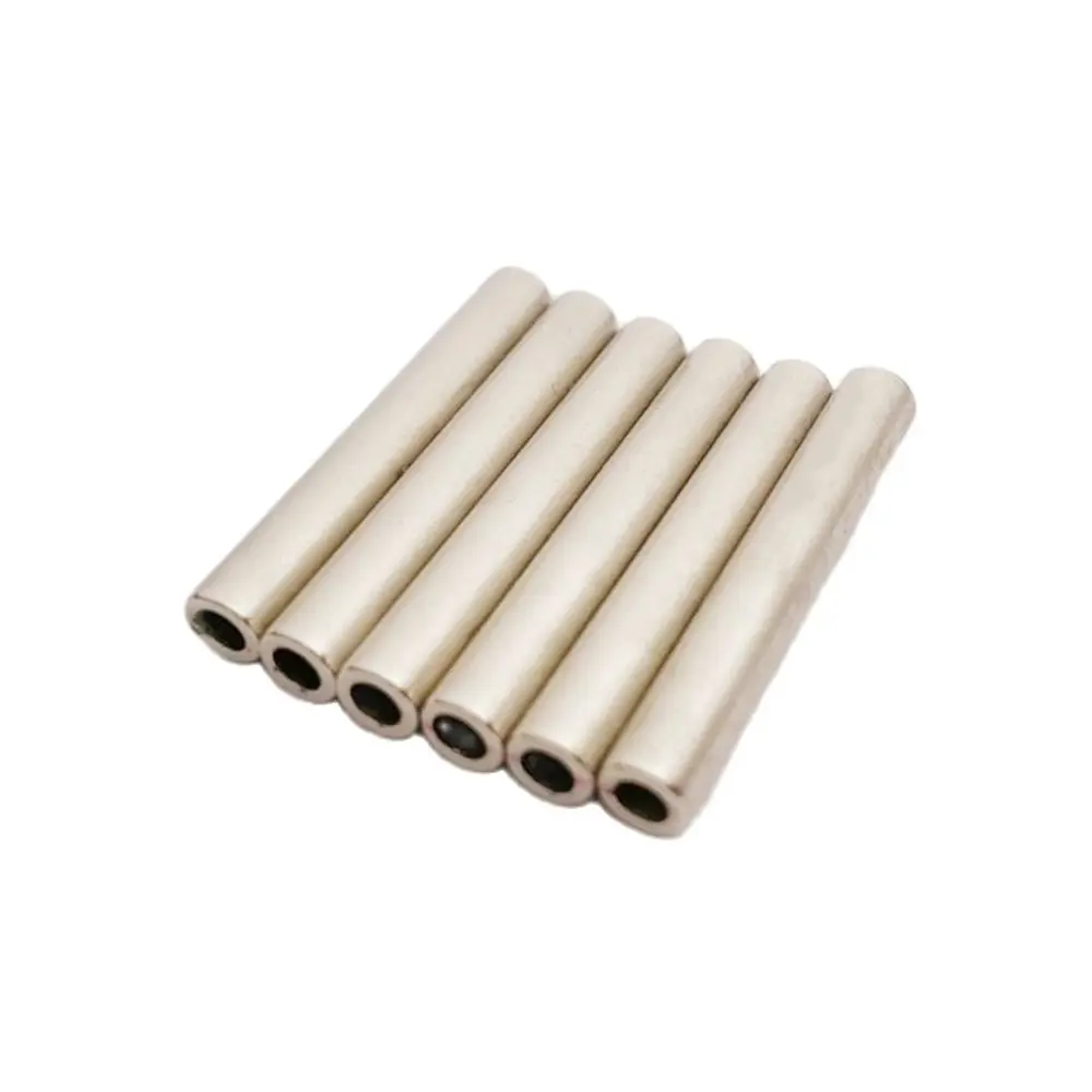 

6PCS Diametrically Magnet Cylinder Diameter 5x32.5mm Rod With Hole dia3mm NdFeB Neodymium Permanent Rare Earth Magnets Rod N40H