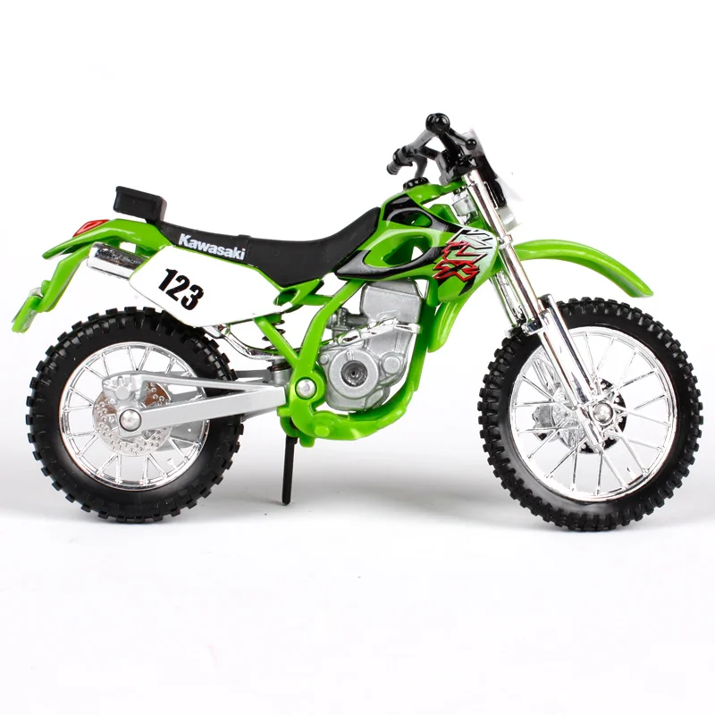 Maisto 1/18 1:18 Масштаб Kawasaki KLX 250SR Мотоциклы мотоциклы литье под давлением дисплей