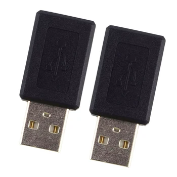 

2x USB 2.0 Male To Micro B 5-pin Female Charging Adapter Converter Pack of 2