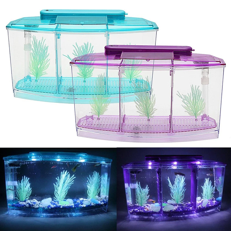 Нерестилище Betta Fish резервуар для размножения аквариума без запаха окружающей среды 2 цвета перегородка Золотая рыбка DIY Украшение аквариума креветки
