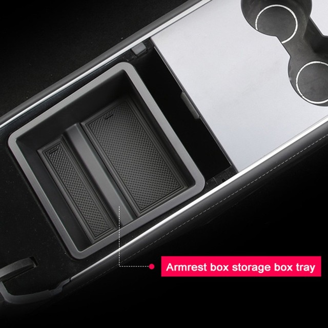 Console Storage Box Tray Armrest Box Storage Box Tray For Tesla Armrest Box Tray/Organizer- Model 3/Y Car Accessorry