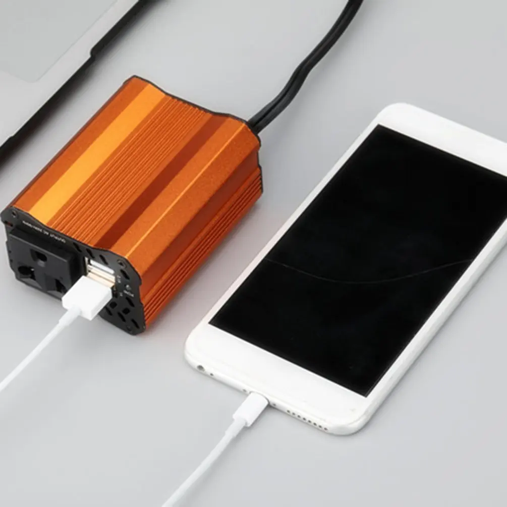 Двойной USB 150 Вт DC 12 В к AC 220 В DC к AC портативный автомобильный инвертор зарядное устройство адаптер конвертер Модифицированная синусоида