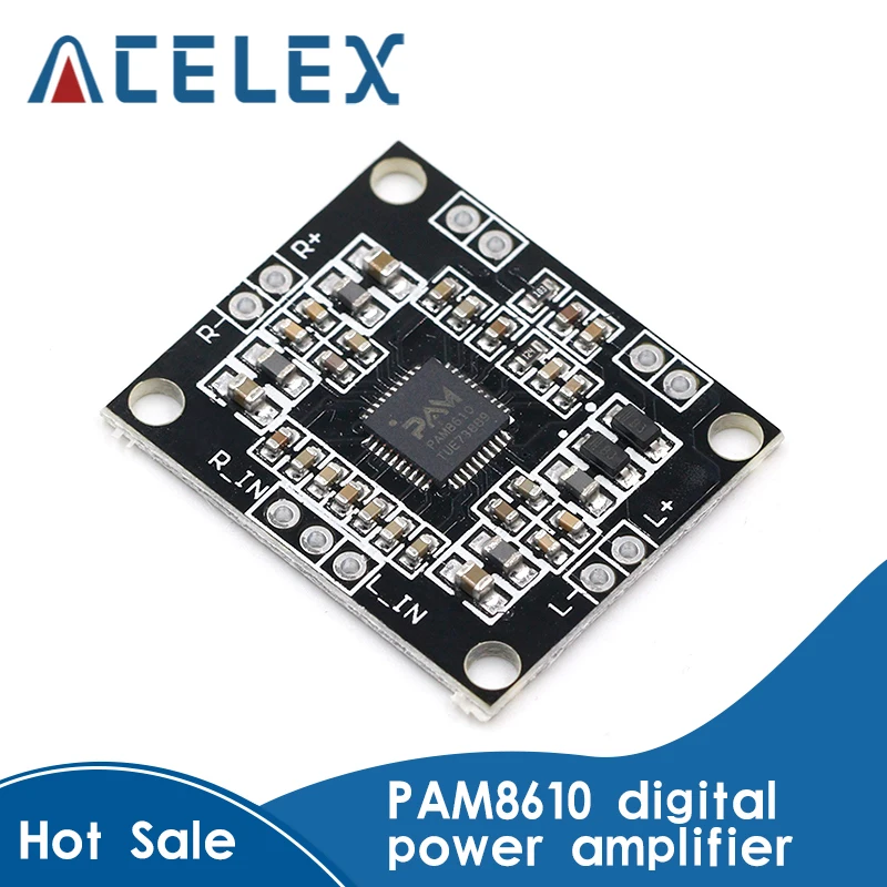 Плата цифрового усилителя мощности PAM8610 2x15 Вт двухканальная стерео мини класса