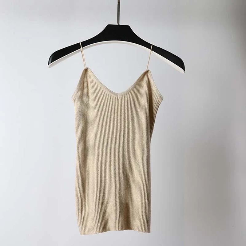 Кроп топы GOPLUS 2021 Tamls Camis Camisole tank Moda Mujer вязаная футболка без рукавов Футболка Blosas
