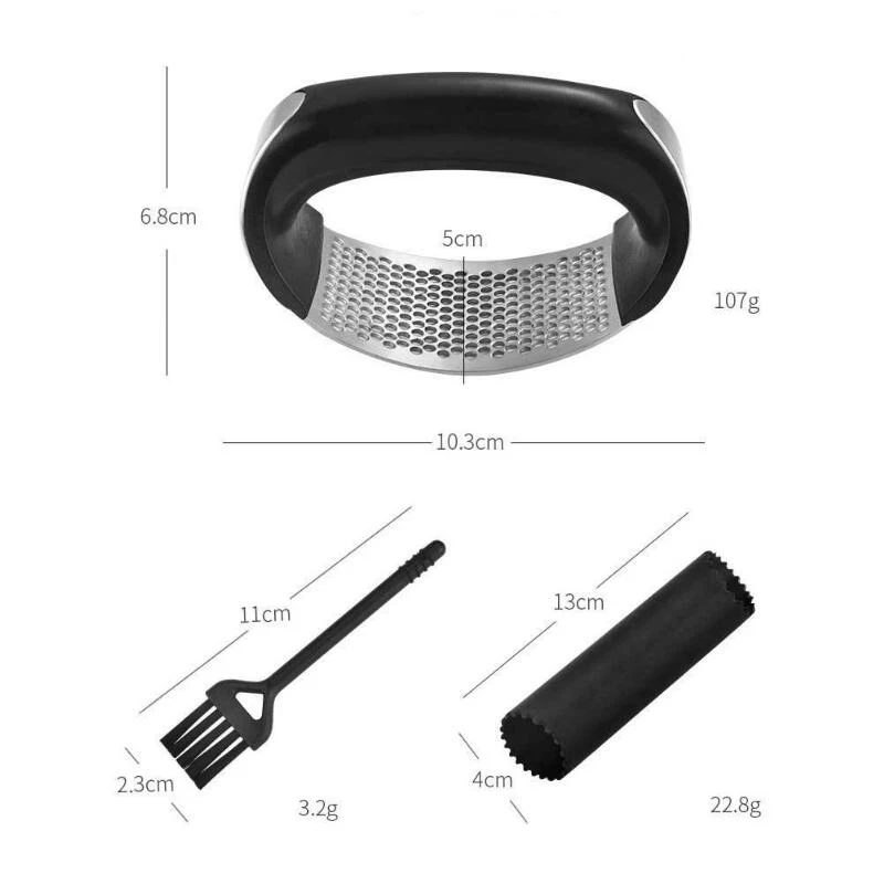 Stainless Steel Garlic Press Multi Function Manual Garlic Mincer Ginger Press Curve Fruit Vegetable Tools Kitchen Gadgets Stainless Steel Garlic Press Multi Function Manual Garlic Mincer Ginger Press Curve Fruit Vegetable Tools Kitchen Gadgets
