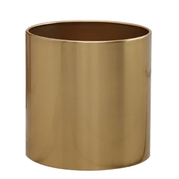

Simplicity Personality Originality Indoor Home Furnishing A Decoration Golden Metal In Large Stainless Steel Flowerpot
