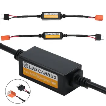 

2X H7 H1 H4 9005/9006/9012 DC 9V-36V Headlight LED Canbus Decoder Canceller Error Free Resistor Anti Flicker UK For