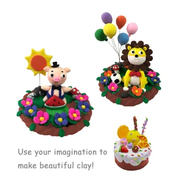 

Craft Toys Fluffy foam clay New Rainbow Colors Bouncing Putty Fluffy DIY Toy Slime Ball Sensory Toys For Kids