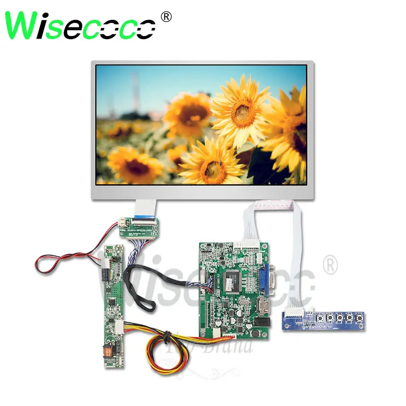 Wisecoco 10,1 дюймов сенсорный экран 1280*720 ips 750 яркость для Raspberry ноутбука Автомобильный дисплей DJ101IA-07A 750