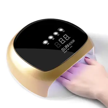 

52W Intelligent Nail Lamp Portable UV LED Nails Dryer Gel Polish Curing Light Manicure Pedicure Machine with 30s 60s 90s 120s Ti