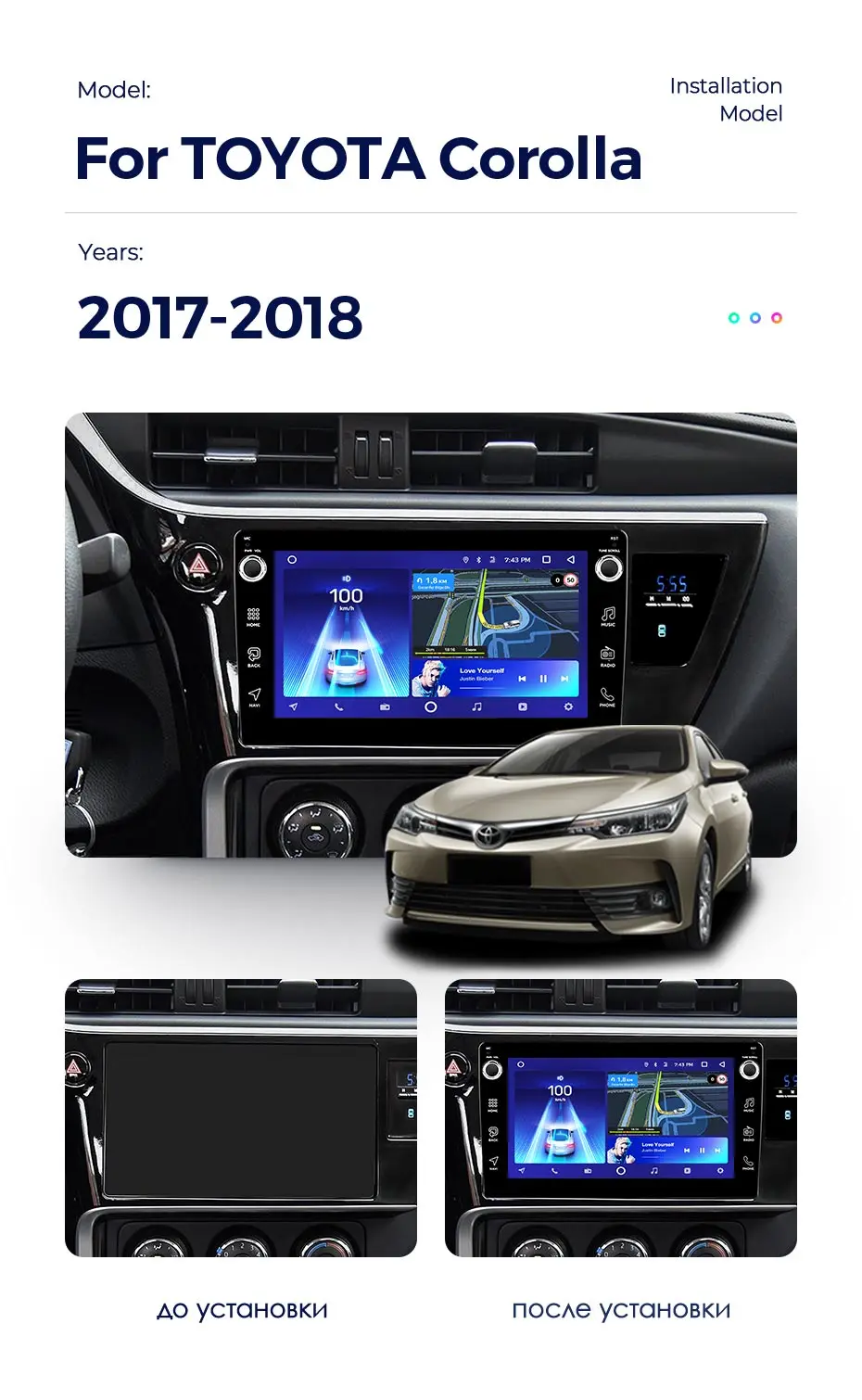 TEYES CC2 Штатная магнитола для Тойота Королла Toyota Corolla Android 8.1, до 8-ЯДЕР, до 4+ 64ГБ 32EQ+ DSP 2DIN автомагнитола 2 DIN DVD GPS мультимедиа автомобиля головное устройство