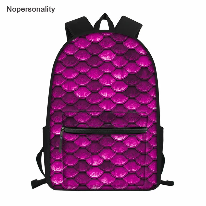 Nopersonality школьная сумка русалки для девочек красивый женский рюкзак Mochila Подростковая Детская школьная книга сумки - Цвет: L3143Z58