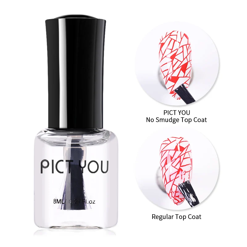 Пист вам 8 мл без размазывания верхнее покрытие для дизайна ногтей стемпинг масло