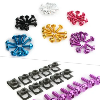 

20pcs/Set M5 Body Fairing Bolts M5 Fastener Clips Bolts Screw Universal Auto Fastener Clips For Scooter