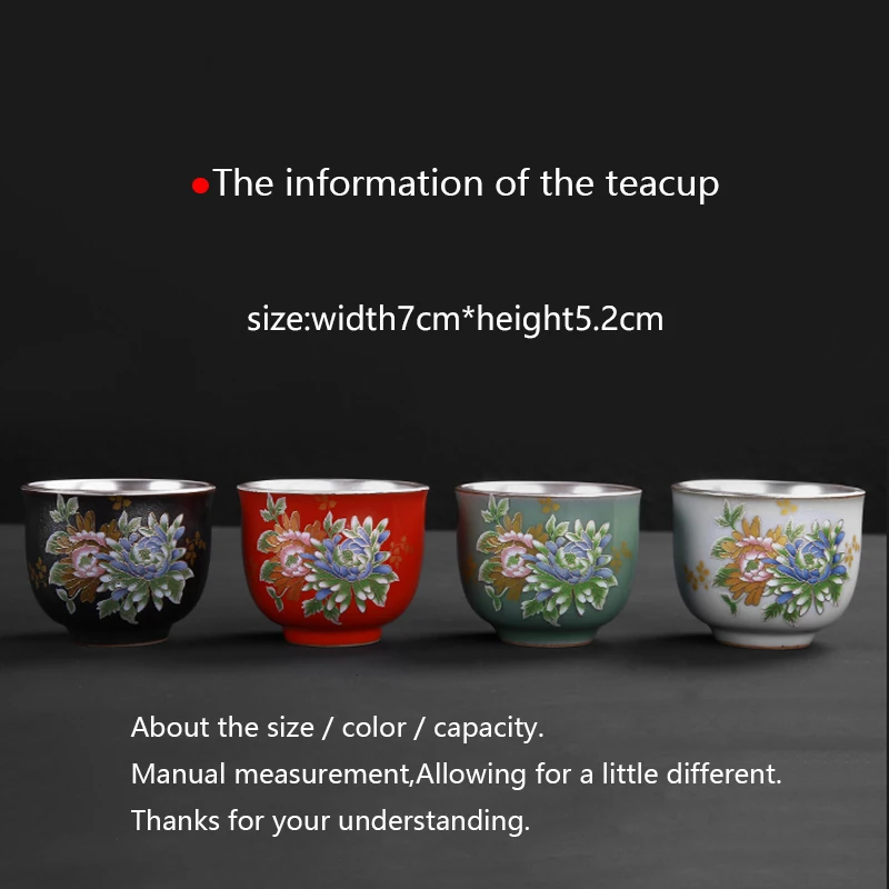 Чайная чаша чашка керамическая 999 Серебряная чайная чашка китайский чайный набор кунг-фу чайная посуда для напитков контейнер мастер маленькие чайные чаши чашки пуэр подарок