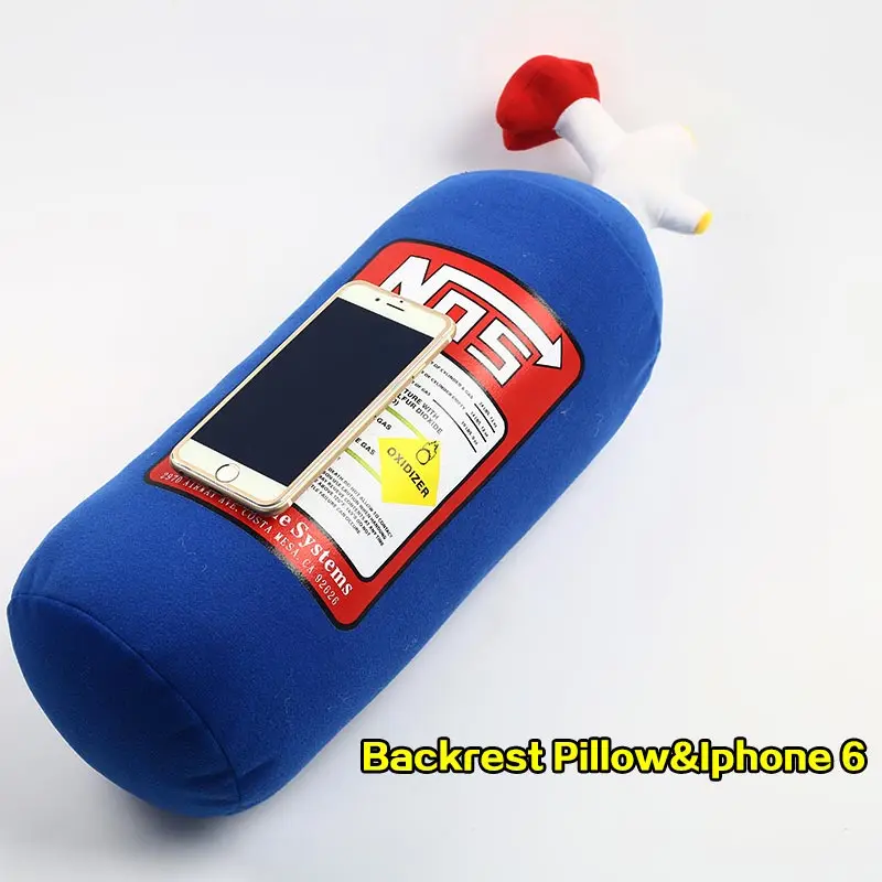 NOS Закись азота подушка в форме бутылки плюшевая игрушка турбо JDM Подарочный декор для подушки спинка сиденья коврик крышка Hellaflush Прямая поставка