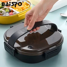 Baispo Ланч-бокс из нержавеющей стали для детей с подогревом Lancheira Termica кухонные аксессуары Bento box приготовление еды контейнер для хранения