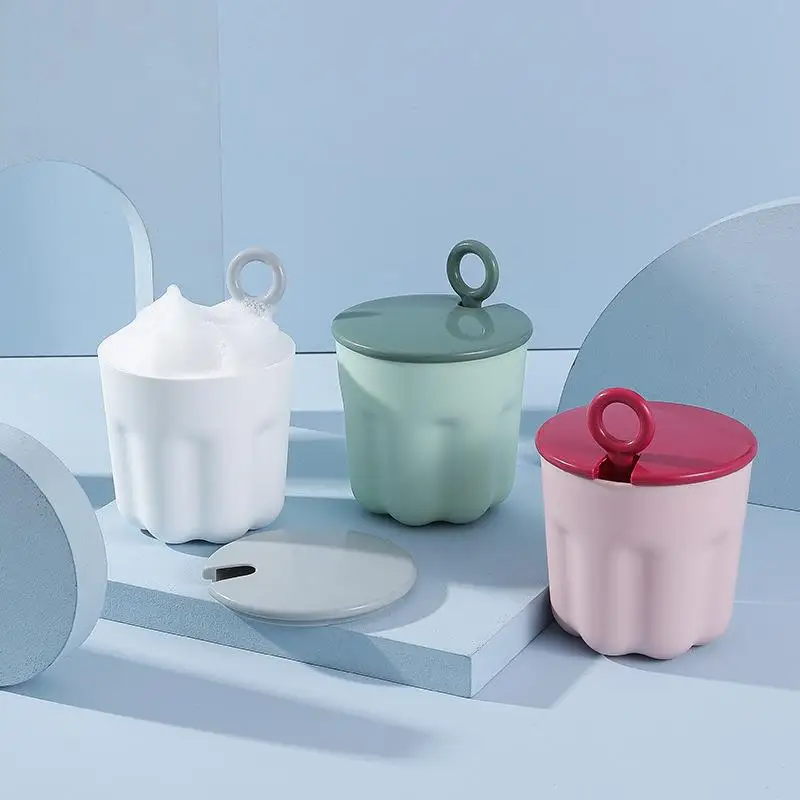 

Portable Facial Cleanser Foamer Shower Gel Manual Bubbler Cup Cute Foam Maker Multifunctional Face Cleaning Tool