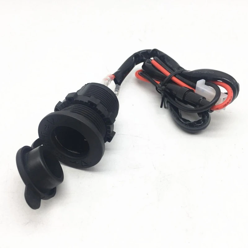 

Cigarette Lighter Car-Mounted Modified Socket With Line Motorcycle Waterproof Cigarette Lighter Socket With High Temperature ca