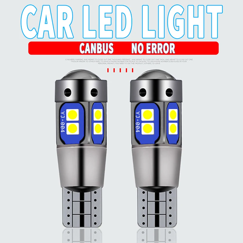 WTS 300 шт автомобильные лампочки canbus W5W T10 3030 10smd светодиодный номерного знака светильник Canbus LED лампа для салона автомобиля 194 168 Авто Светодиодный светильник без ошибок